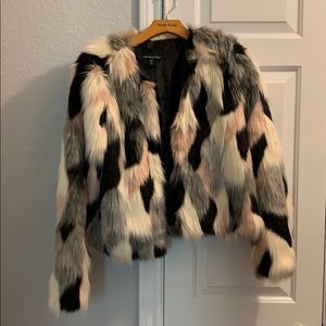 Cynthia Rowley faux fur jacket